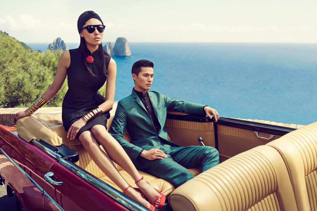 chinese luxury tourist on a boat
