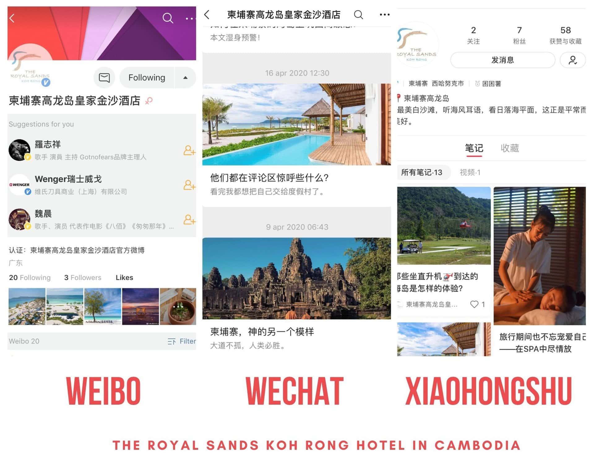 Attract Chinese tourists on social media